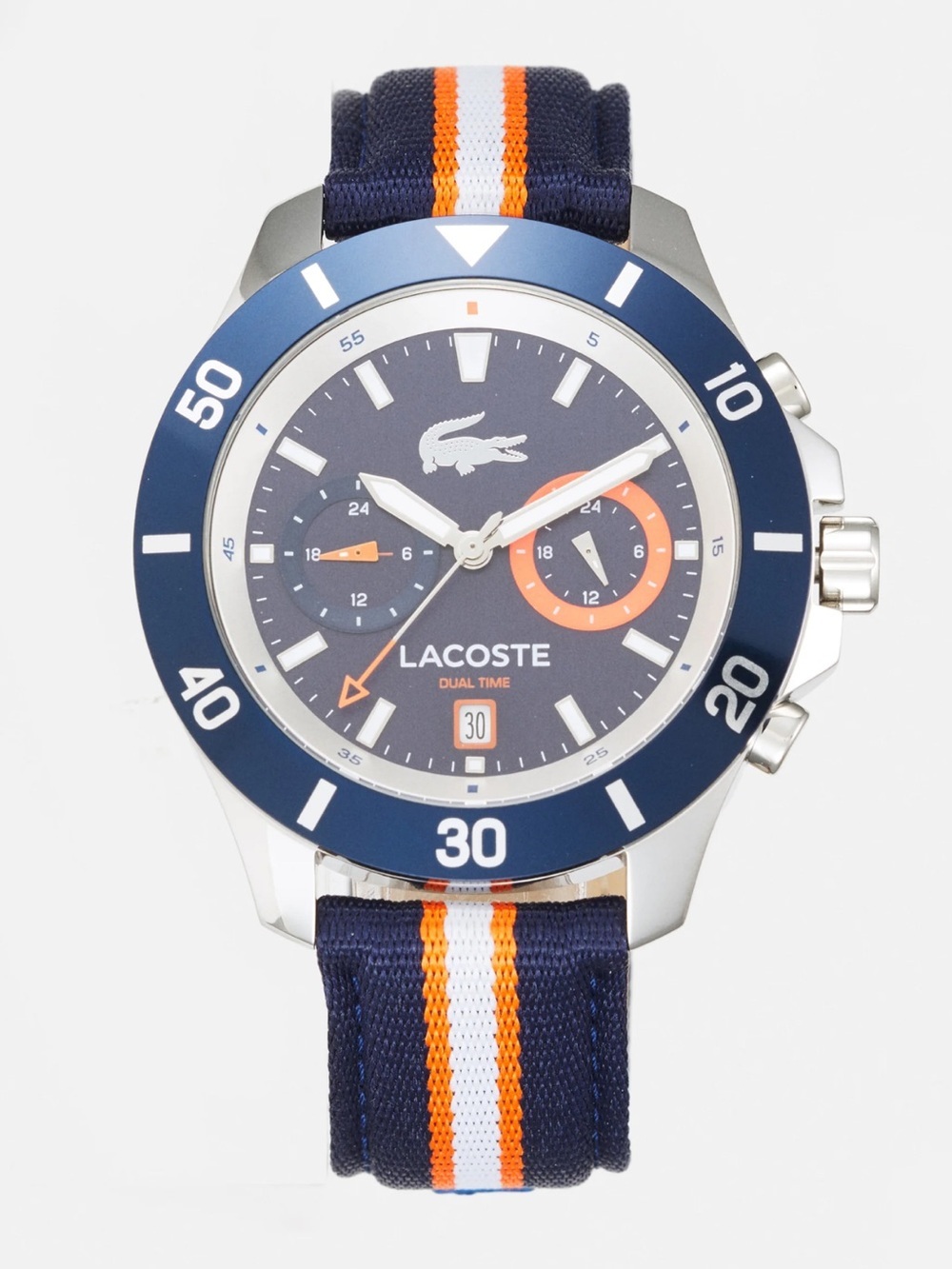 Uniq Lacoste Blue and Orange Sport Chronograph Watch